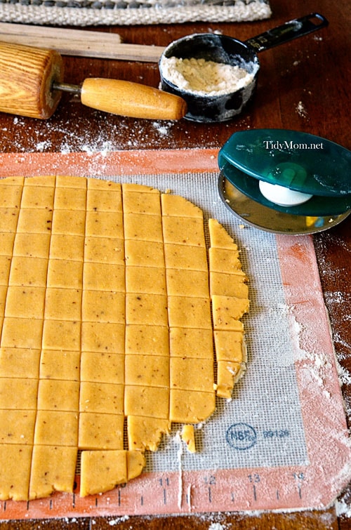 How to make Homemade Cheese Crackers 2 TidyMom