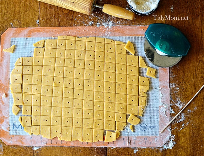 How to make Homemade Cheese Crackers 3 TidyMom