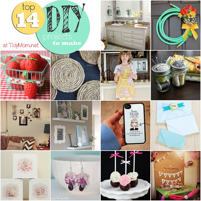 Top 14 DIY Ideas at TidyMom