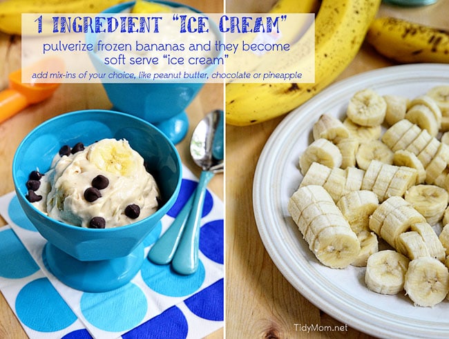 1 Ingredient Ice Cream - learn how to make it at TidyMom.net