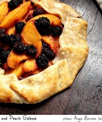Blackberry and Peach Galette