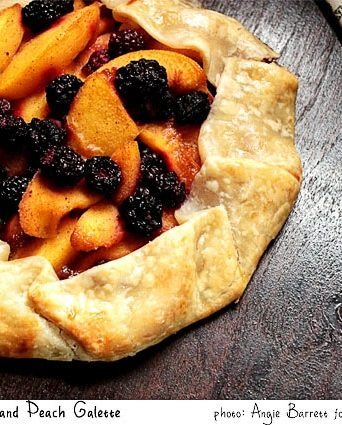 Blackberry and Peach Galette