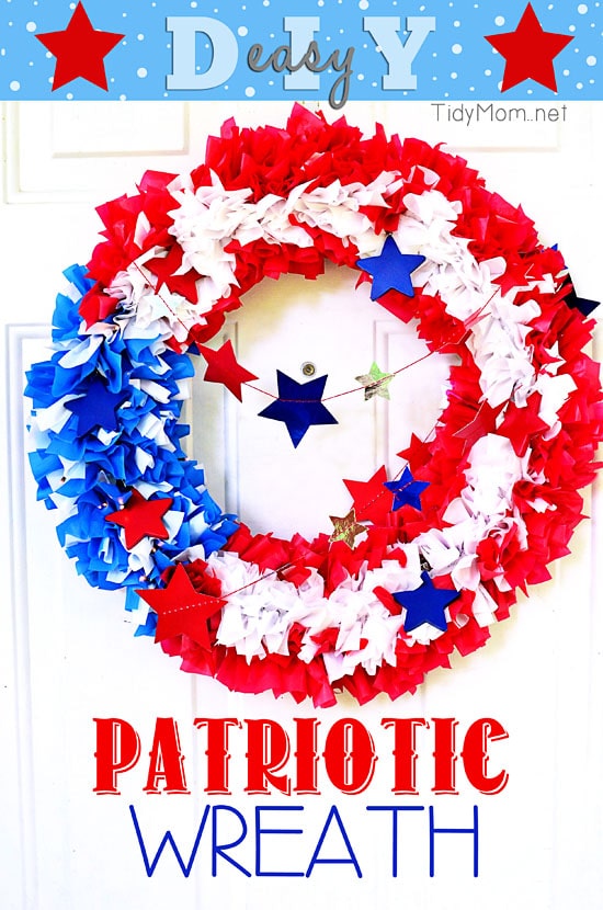 Patriotic Flag Wreath