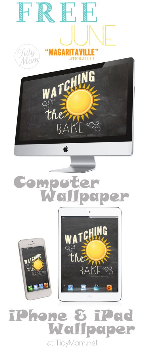 FREE June Blackboard Wallpaper at TidyMom