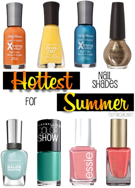 Hottest Nail Shades for Summer at TidyMom.net