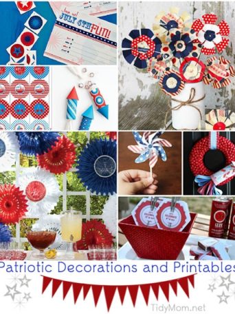 Patriotic Decorations and Printables at TidyMom.net