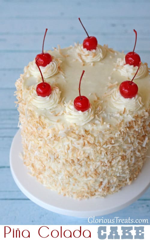 Vegan Pina Colada Cake - Rainbow Nourishments