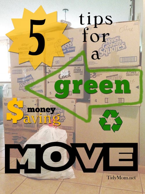 Tips for a Green Money Saving Move