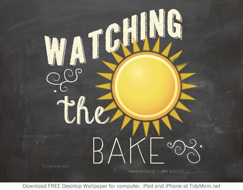 Watching the Sun Bake Summer June Chalkboard Wallpaper TidyMom