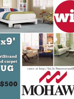 Enter to Win a 6’x9′ Mohawk Smartstrand rug at TidyMom.net