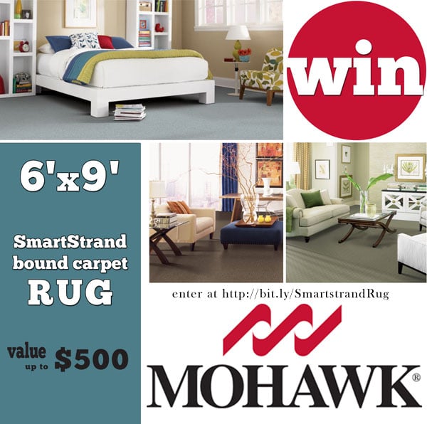 Enter to Win a 6'x9' Mohawk Smartstrand rug at TidyMom.net