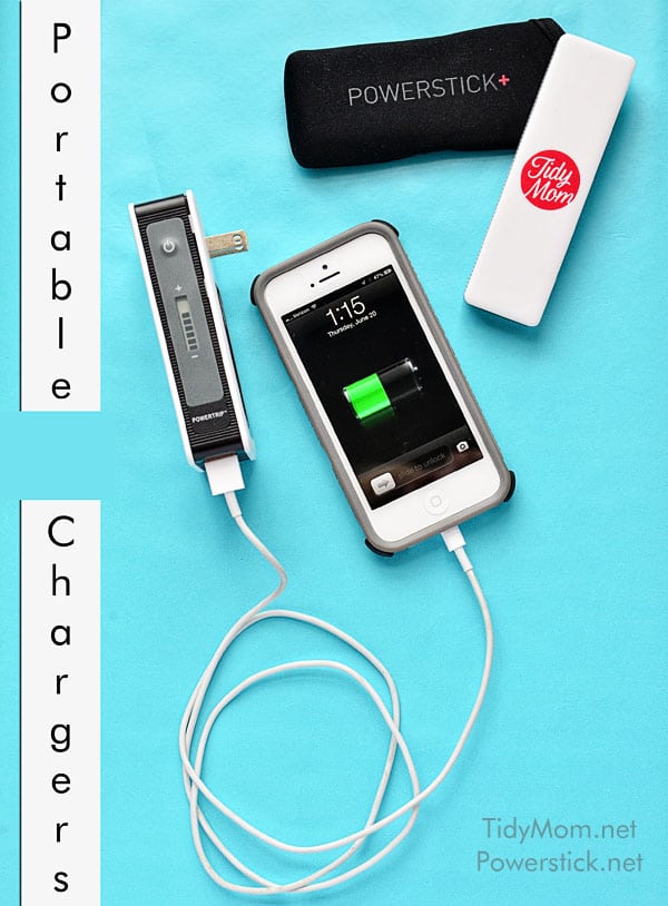 Portable Chargers from Powerstick.com | more info at TidyMom.net