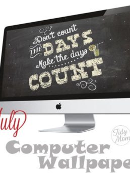 July {Make the Days Count} Wallpaper for Computer, iPhone & iPad