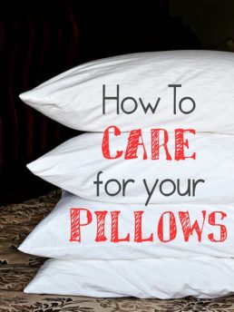 How to wash and care for your pillows at TidyMom.net