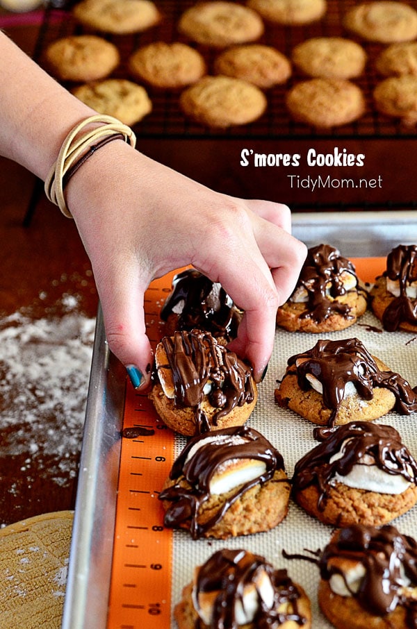 S'mores Cookies at TidyMom.net