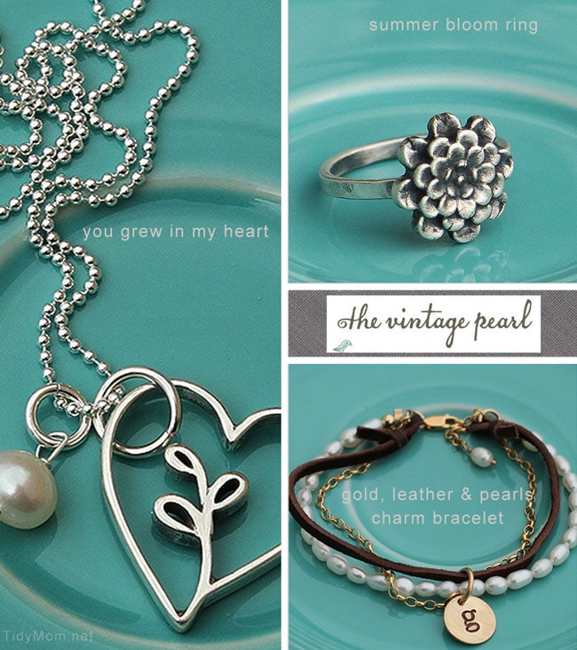 TidyMom Favorties from The Vintage Pearl, handmade jewelry