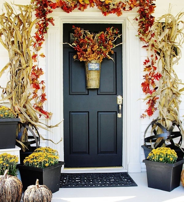 Fall Front Door at Thistlewood Farm