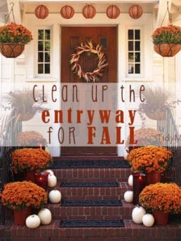 How to get your entry way ready for fall at TidyMom.net
