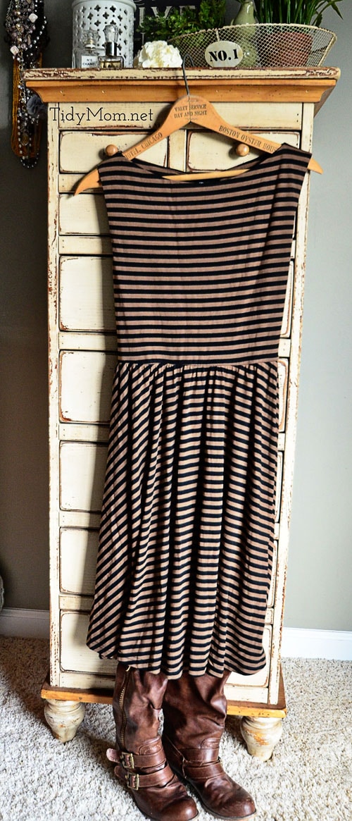 Stitch Fix Angie Striped Dress at TidyMom.net