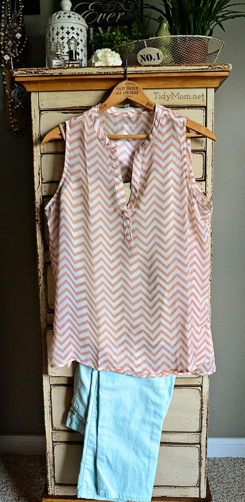 Stitch Fix Fun2Fun Chevron Blouse at TidyMom.net