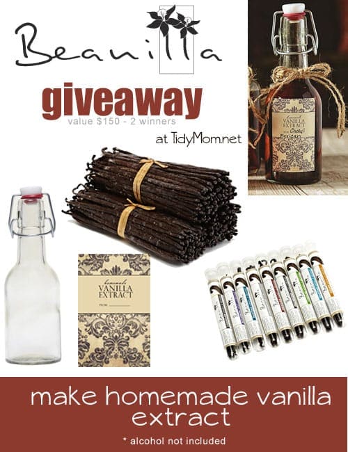 Beanilla Vanilla Giveaway at TidyMom
