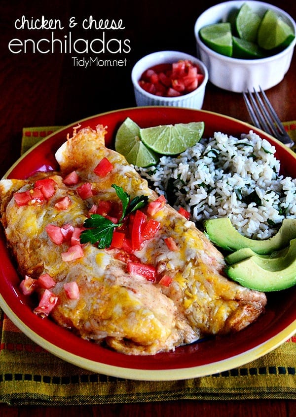 Easy Chicken And Cheese Enchiladas