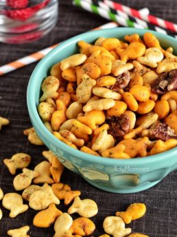 Spicy Ranch Goldfish Snack Mix in a bowl