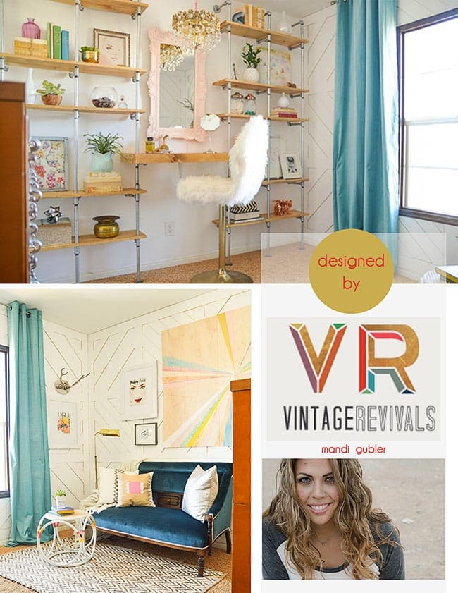 Industrial Office Makeover by Mandi Gubler of Vintage Revivals