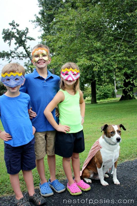 Make the kids their own Superhero Masks! Learn how at TidyMom.net