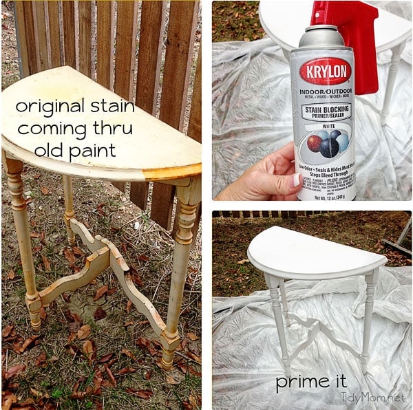 Priming a Table at TidyMom.net