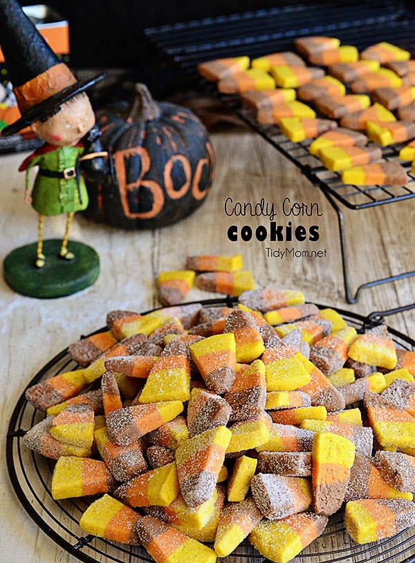 fall cookies on tray 