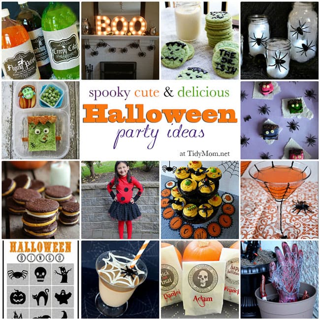 Spooky Cute & Delcious Halloween Party Ideas featured at TidyMom.net