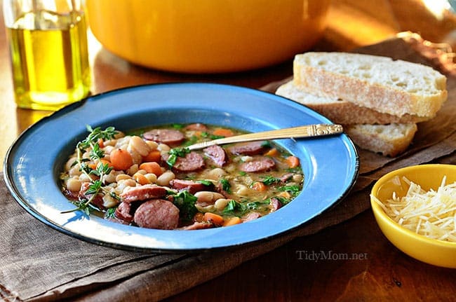 Easy Smoked Sausage And White Bean Soup Tidymom®