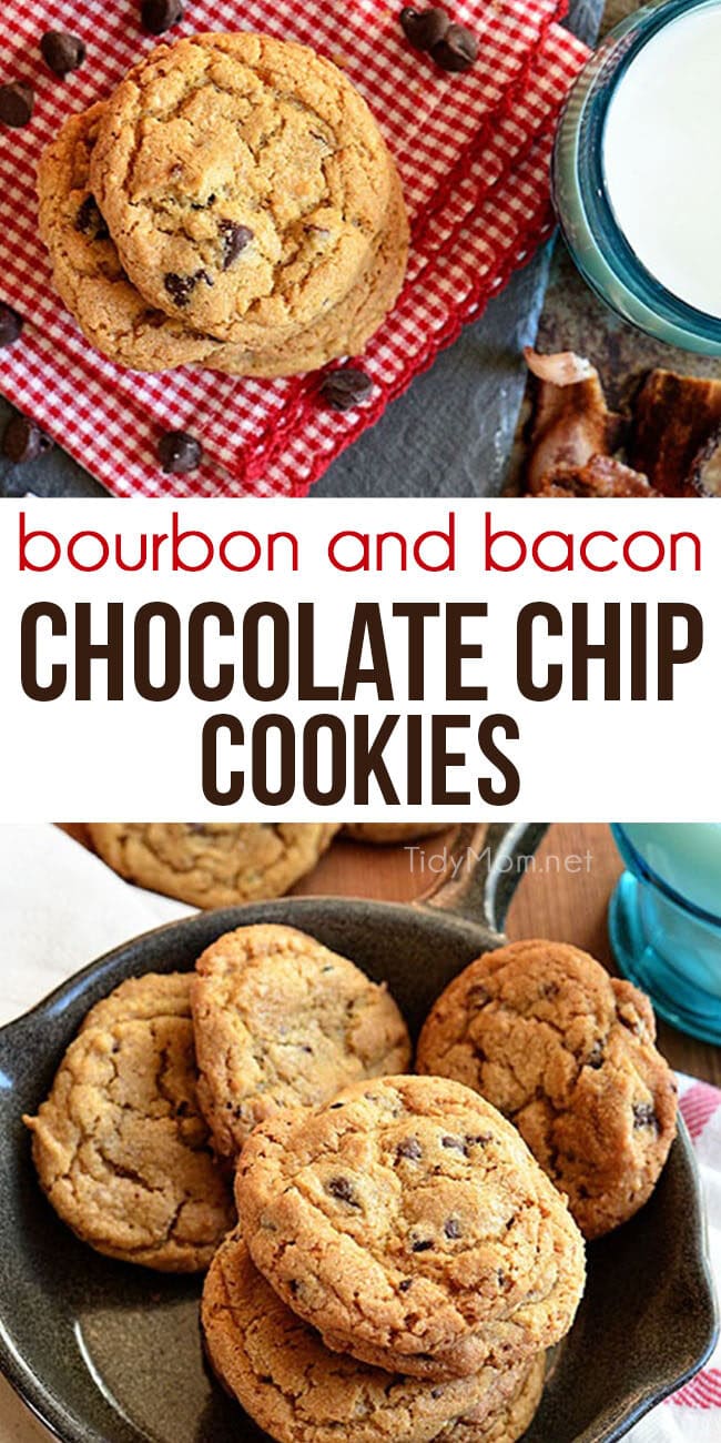 bacon chocolate chip cookies photo collage