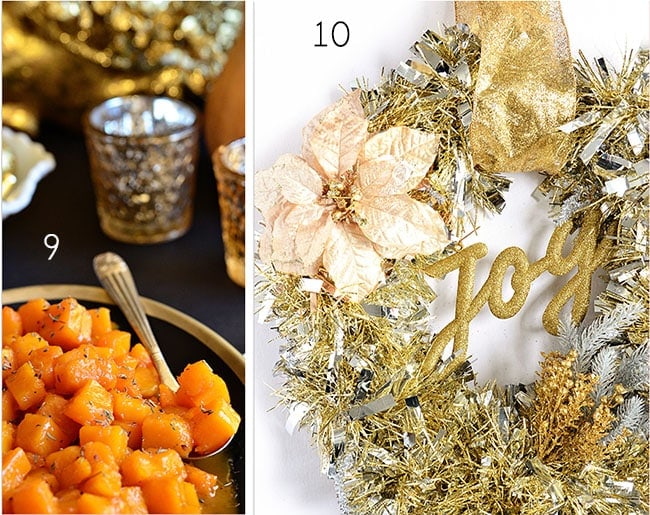 Butternut Squash + Gold Wreath