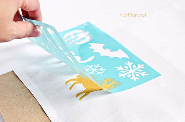 Stencil Tea Towel Tutorial with Chalk Paint – Hallstrom Home