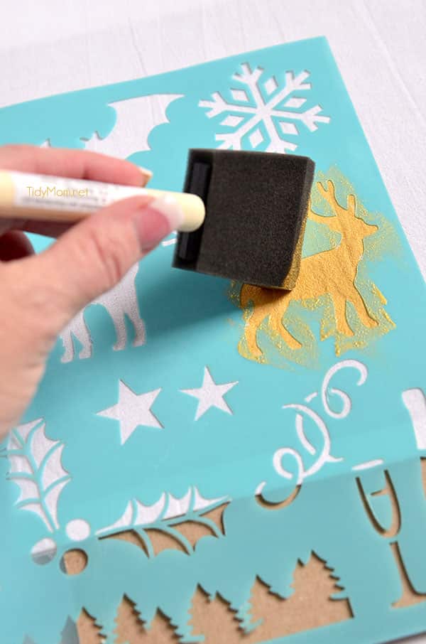 Stencil Tea Towel Tutorial with Chalk Paint – Hallstrom Home