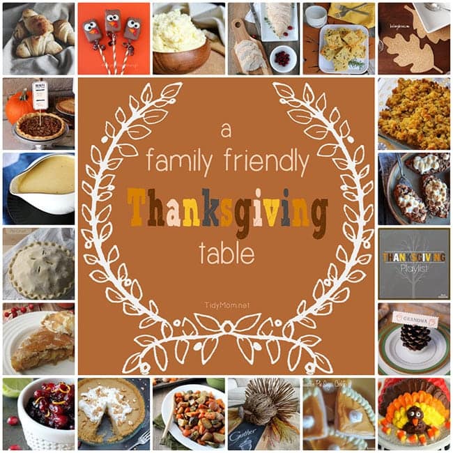 20 Recipes and Ideas for a Family Friendly #Thanksgiving Table at TidyMom.net