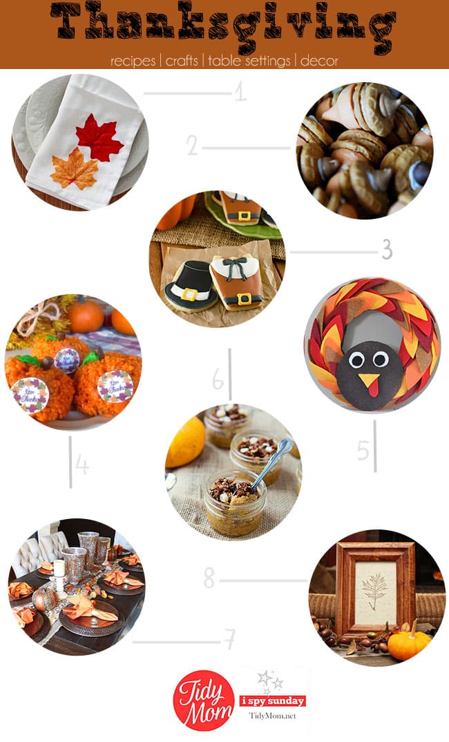 Thanksgiving Ideas | recipes, crafts, table top, decor and more at TidyMom.net