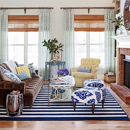 Colorful Family Room