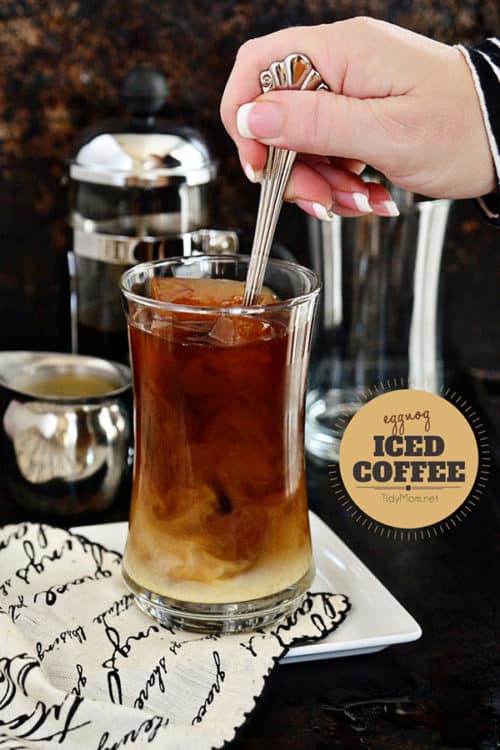 How to Make Cold Brewed Coffee Eggnog Iced Coffee Recipe