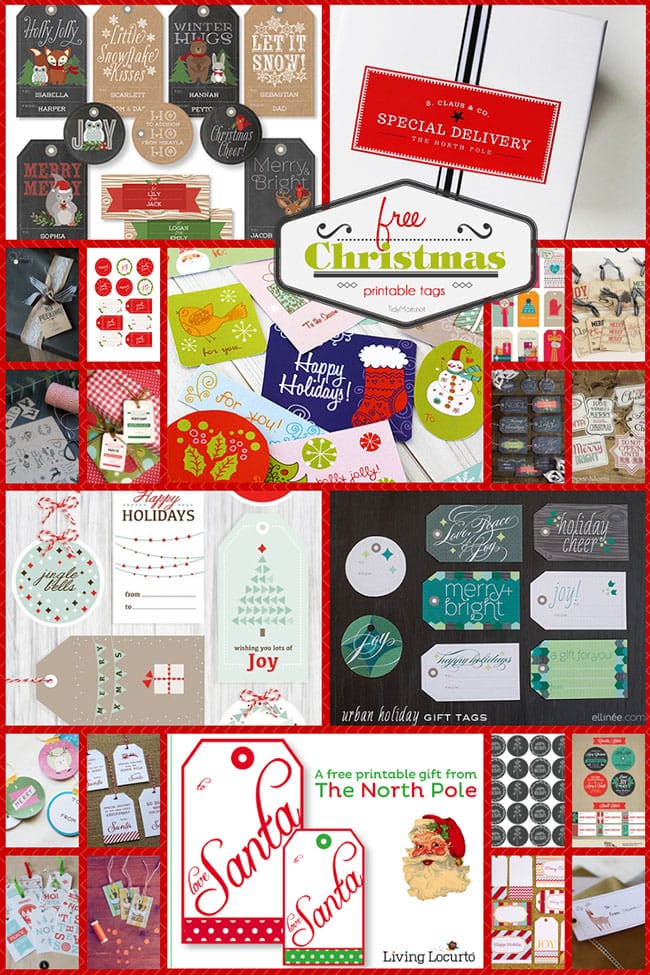 Find a plethora of free printable Christmas tags that can be printed right at home. Most of the printable Christmas gift tags are great for presents under the tree, or any holiday presents you may have for your neighbors, teachers, the hair stylist, friends and more. Head over to TidyMom.net for all the details! 