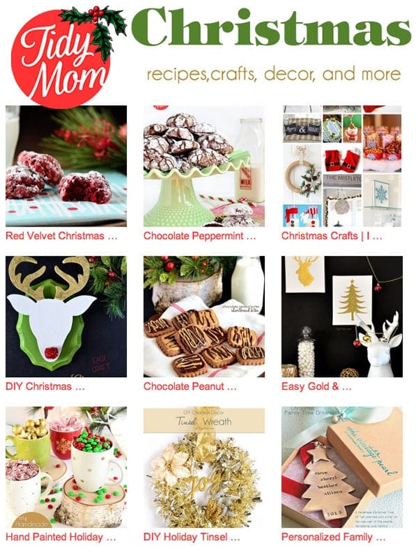 #Christmas recipes,crafts, decor, printables and more at TidyMom.net