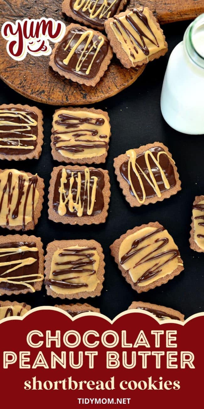 shortbread cookies with a bottle of milk