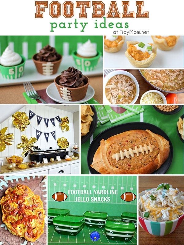 Football party ideas at TidyMom.net