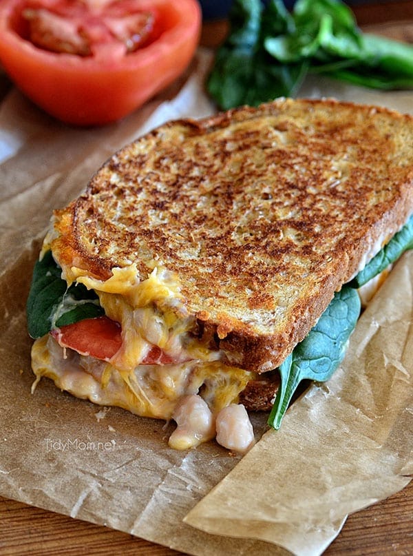 White Bean Cheddar Melt recipe at TidyMom.net