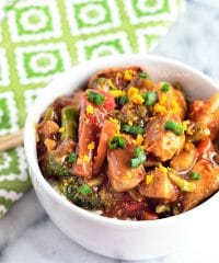 This easy Spicy Orange Chicken recipe is full of the amazing flavor you love, without restaurant-style calories!
