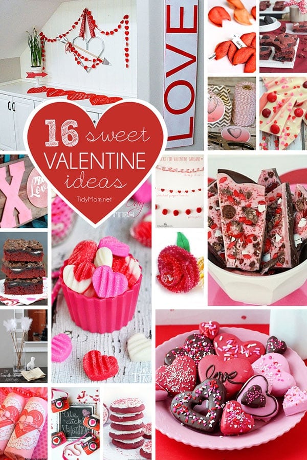 16 Sweet Ideas for Valentines Day at TidyMom.net