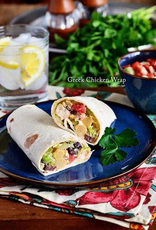 Greek Chicken Wrap Recipe