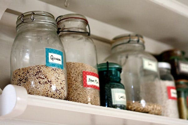 Organizing your kitchen with vintage finds at TidyMom.net